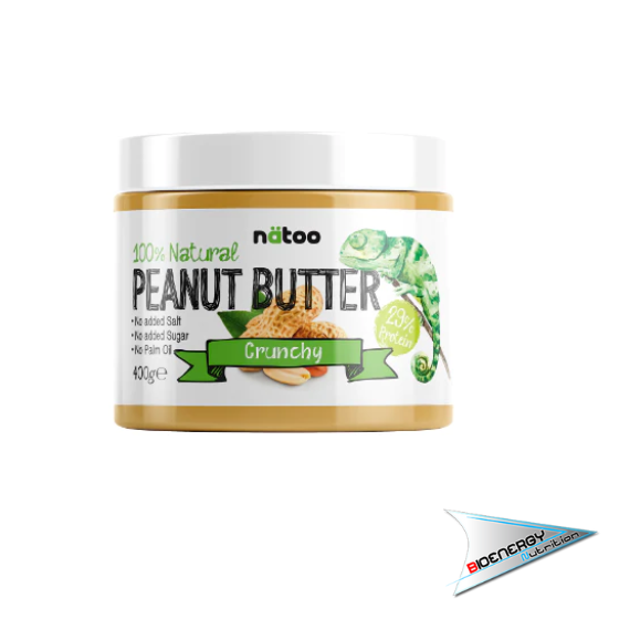 Natoo-PEANUT BUTTER 100% NATURAL   400 gr  Crunchy 